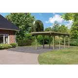 Karibu Carport Classic Einzel 2 inkl. Stahl-Trapezprofil kdi