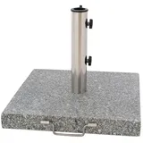 VCM Schirmständer Granit 30 kg 45 x 45 cm Grau