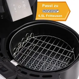 monzana Heißluftfritteuse 6,5 Liter schwarz