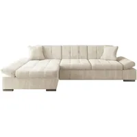 Mirjan24 Ecksofa Malwi Cord mit Bettkasten, und Schlaffunktion Elegante Couch, Poso 100, Seite: Links)
