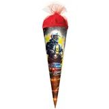 ROTH Schultüte 22cm rund Feuerwehrmann