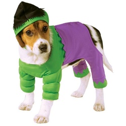 Rubie ́s Hundekostüm Hulk Hundekostüm, Tierisch gut drauf: Superheldenkostüm für den Hund grün M