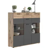 Quartier Highboard MASON - BHT 140x134x37 cm