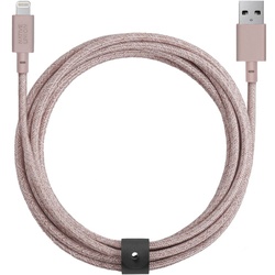 Native Union Belt USB-A auf Lightning Kabel Rosa USB-A auf Lightning 3m