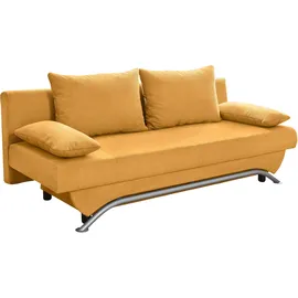 Jockenhöfer Schlafcouch Kunstleder 2-Sitzer Gelb
