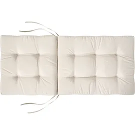 Beliani Sitzauflage 95 x 42 x 5 cm beige 2 St.