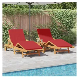 vidaXL Sonnenliege 40 x 40 x 40 cm Rot
