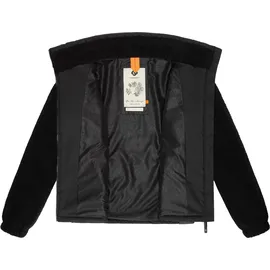 Ragwear Sweatjacke "Nordicka", Damen, Gr. XXXL(46), schwarz, Fleece, Obermaterial: 100% Polyester.