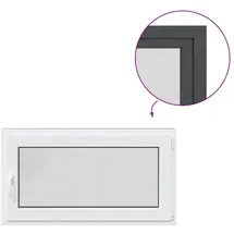 vidaXL Kellerfenster RISOR Dreh Kipp DIN Rechts 110 x 60 cm anthrazit