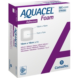ConvaTec (Germany) GmbH Aquacel Foam adhäsiv 10x10 cm Verband