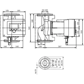 WILO Umwälzpumpe Stratos MAXO 100/0,5-6 PN6