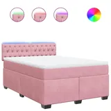 vidaXL Boxspringbett 140 x 200 cm Rosa