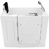 AcquaVapore Sitzbadewanne mit Tür 110 x 68 x 114 cm (S08-TH-B-L)