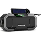 Notfall-solar-kurbelradio 5000mah Powerbank-ladegerät Blitzlicht Outdoor-camping-überlebensradio,silber
