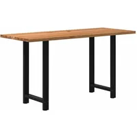 VidaXL Bartisch Hellbraun 200x80x102 cm Massivholz Eiche Rechteckig