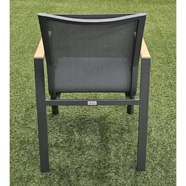 zenit energy gmbh Gartenmöbel Alu/WPC 7-TLG. Anthrazit/Braun Sitzgruppe Terassenmöbel Essgruppe 200