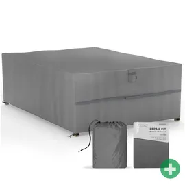 Sanzaro Gartenmöbel Abdeckung 280 x 204 x 90 cm Grau