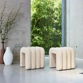 sweeek Hocker Ito Polyester Beige