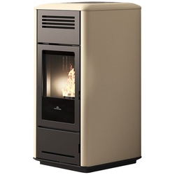 Edilkamin wasserführender Pelletofen Milla H 15 Up pergament | 15,3 kW