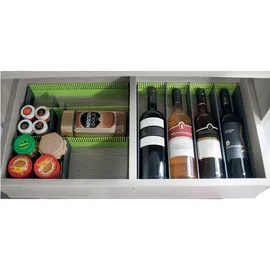 Purvario Stauleisten-Stecksystem für Schubladen, 8er Set, hellgrau