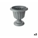 ibergarden Blumentopf Glas Anthrazit Kunststoff 47,6 x 47 x 47,4 cm (5 Stück) - Grau