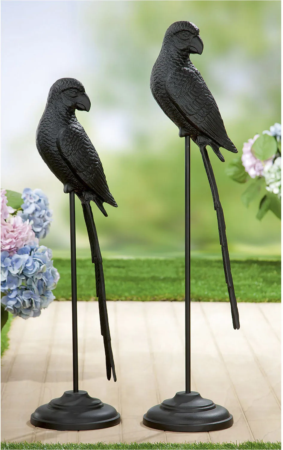 GILDE Tierfigur »Skulptur "Parrot"« GILDE schwarz