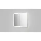 Talos Badezimmerspiegelschrank TALOS "Talos Magnus", silber (silberfarben), B:80cm H:70cm T:13cm, Aluminium, Schränke, 80x70 cm, mit austauschbarer LED-Beleuchtung