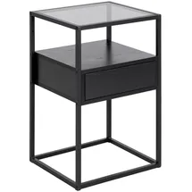 alasans Nachtschrank Randolf 35 x 35 x 60 cm Schwarz