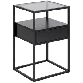 alasans Nachtschrank Randolf 35 x 35 x 60 cm Schwarz