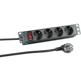 EFB-Elektronik Steckdosenleiste 2 m Schwarz 4 St.