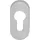 OGRO Zylinderrosette PREMIUM 6679 PZ Aluminium Silber