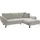 exxpo - sofa fashion Ecksofa EXXPO - SOFA FASHION "Bellini, Materialmix oder komplett Struktur, Breite 268cm, bequem", linen, B:260cm H:92cm T:187cm, Sofas, Ecksofa, bequem und modern, Chenille-Struktur Bezug, L-Form