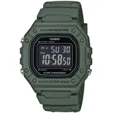 Casio W-218H-3BVEF Herren-Digitaluhr Dunkelgrün