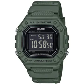 Casio W-218H-3BVEF Herren-Digitaluhr Dunkelgrün