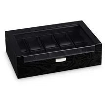 Hermann Jäckle Uhrenbox Gündelbach für 10 Uhren aus Kunstleder Schwarz
