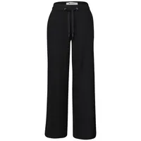 STREET ONE Palazzohose Wide Leg Schwarz 42/30