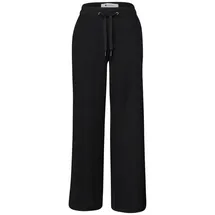 STREET ONE Palazzohose Wide Leg Schwarz 42/30