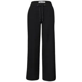 STREET ONE Palazzohose Wide Leg Schwarz 42/30