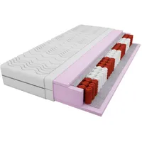 Deine Möbel 24 Taschenfederkernmatratze, Weiß, H3, 80x200 cm, Schlafzimmer,