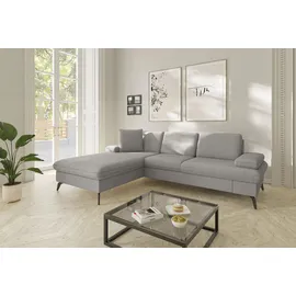 sit&more Ecksofa "Morris Jubi L-Form, B: 247 cm", grau