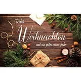 LUMA Weihnachtskarte Rustikal DIN B6