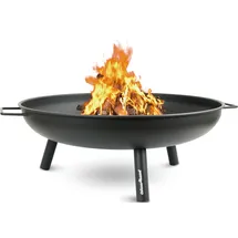 deluxe4home® Feuerschale mit drei Standfüßen, Durchmesser 58 cm schwarz