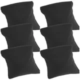 Amosfun 6 Stück Uhrenkissen Uhrenbeweger-Displaykissen Armband Kissen Armbandkissen Uhrenständer Für Uhrenbox Schmuckvitrine Schwarz