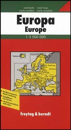 Europa Politisch  Straßenkarte 1:3.500.000  Freytag & Berndt. Freytag & Berndt Mapa De Carreteras Europa Politico. Freytag & Berndt Autokaart Europ Po
