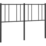 vidaXL Ersatz-Kopfteil Metall Schwarz 140 cm
