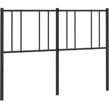 vidaXL Ersatz-Kopfteil Metall Schwarz 140 cm