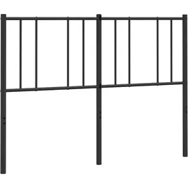 vidaXL Ersatz-Kopfteil Metall Schwarz 140 cm