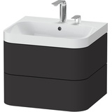 Duravit Happy D.2 Plus Waschtisch mit Unterschrank, 2 Auszüge, HP4345E8080