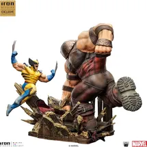 Iron Studios Wolverine vs Juggernaut Figur 30 cm