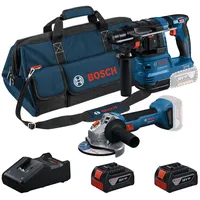 Bosch Professional Combi-Set Bohrhammer GBH 18V-22 + Winkelschleifer GWS 18V-8